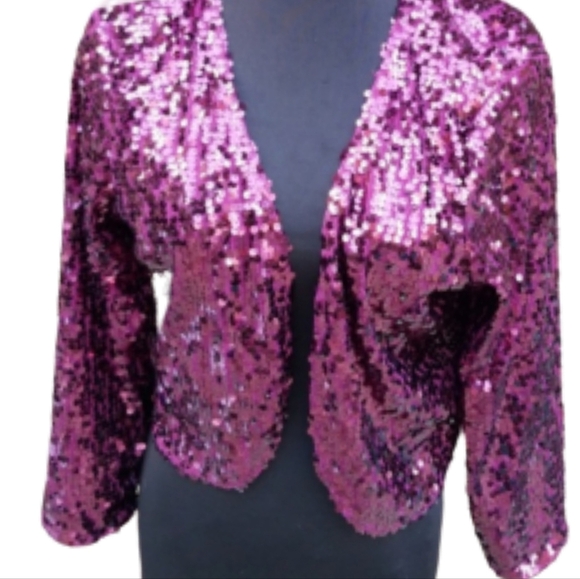 Vintage Joan Rivers sequin bolero jacket‎ M - Picture 1 of 8